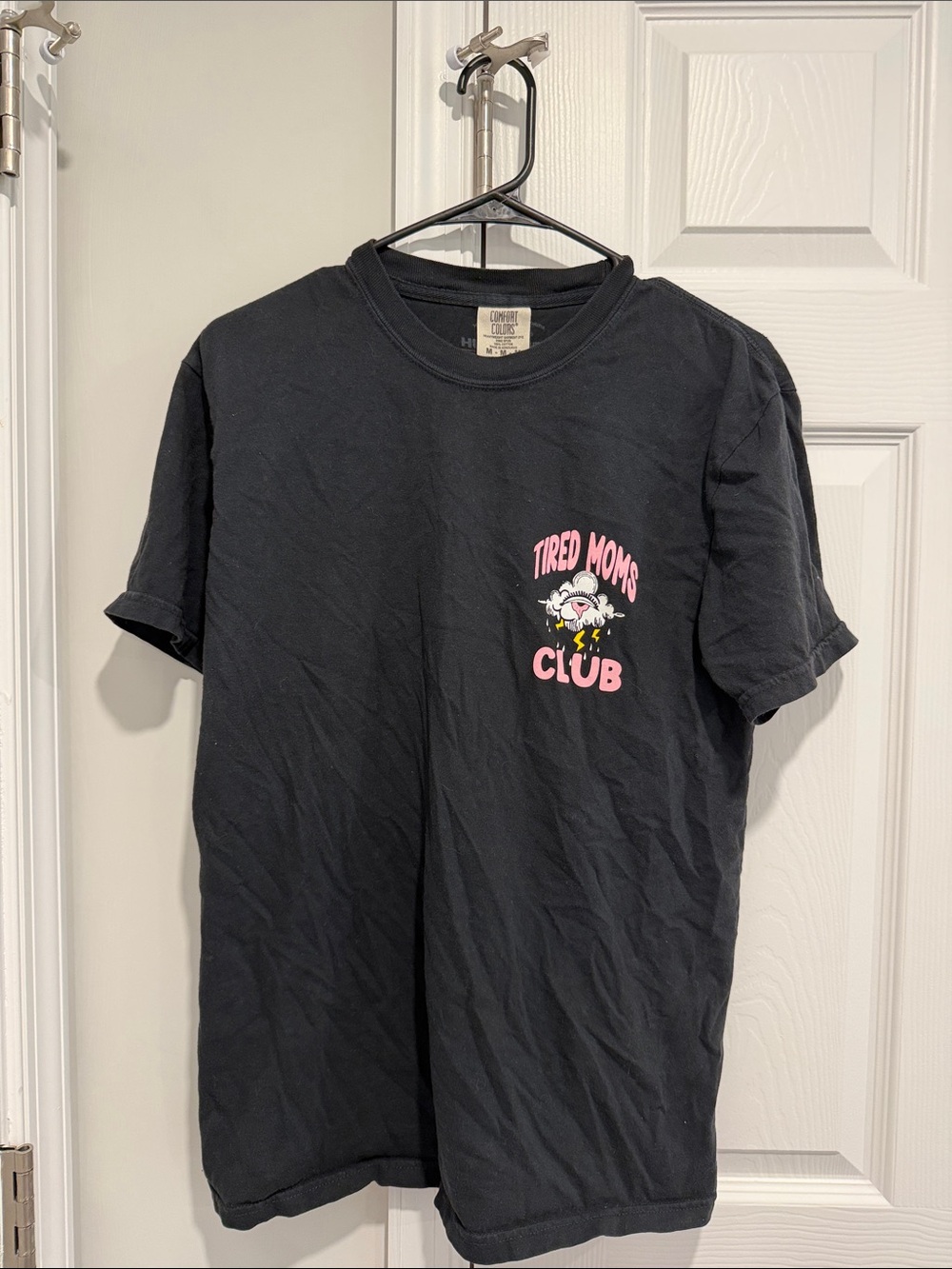 Tired Moms Club Black Graphic Tee